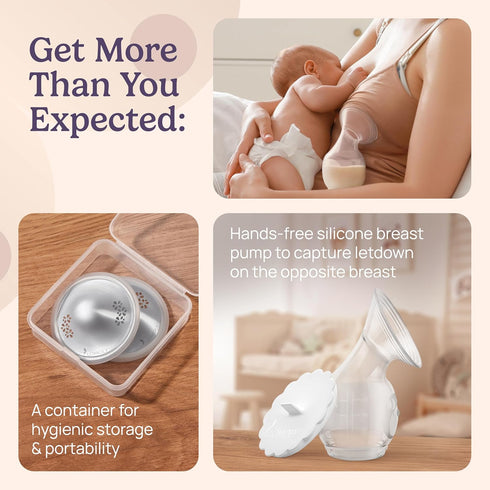 999 1.8x0.6) Silver Nipple Covers Breastfeeding: Pure Silver Nipple Shield | Silver Nursing Cups w/Breast Shields