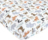 Hudson Baby Unisex Baby Cotton Fitted Crib Sheet, Zoo Animals, One Size
