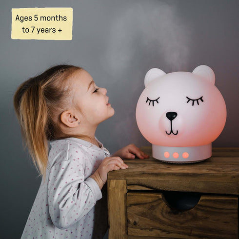 5-in-1 5 7 Ingenuity Baby Dream Machine Sleep Device with Cool-Mist Humidifier, Night Light, Red Light, Pink Noise