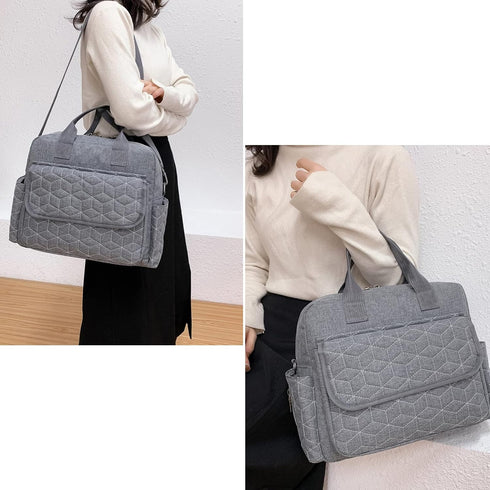 Diaper Bag Tote, Multifunction Travel Baby Changing Bag for Mom