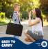 Kids Travel Tray with Dry Erase Board - Car Seat Tray for Kids Travel, Carseat Table Top for Toddler, Lap Desk for Car