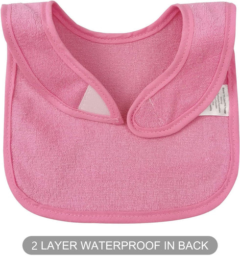 SPINFOX Unisex Cotton Drool Bibs for Infants - Waterproof Feeding Bibs