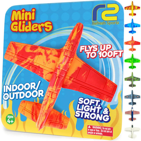 Airplane Toy Foam Glider Plane for Kids: Best Outdoor Beach Toys for Boys & Girls, Fun Flying Gliders Easy Throwing