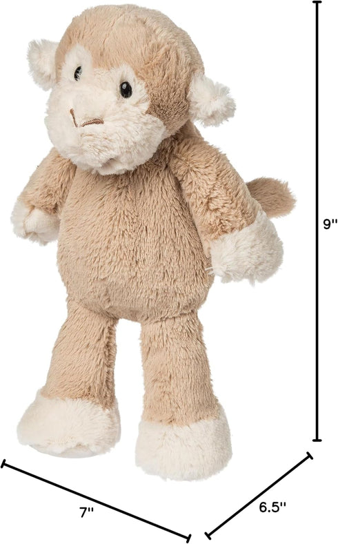 9-Inches, Mary Meyer Stuffed Animal Marshmallow Zoo Plush Soft Toy, Junior Monkey