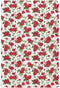 Vdsrup Crib Sheets for Boys Girl Red Roses Green Leaves Neutral Mini Crib