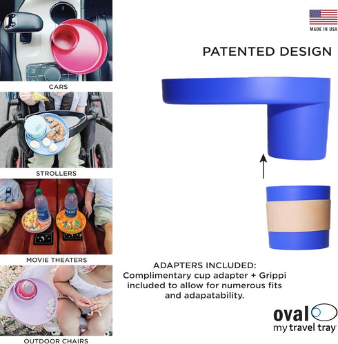 Travel Tray Extend Your Current Cup Holder to Hold Your Cup Plus a Tray for Kids Car Seat Allowing Snacks, Toys