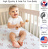 Sweet Jojo Designs Red and White Baby or Toddler Fitted Crib Sheet for Baseball Patch Sports Collection