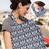 UHINOOS Nursing Cover for Mom Breastfeeding, Baby Privacy Nursing Covers, Breathable Cotton with Adjustable Hoop