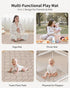 50" 47"x47" Tummy Fortella Extra Thick Baby Play Mat for Playpen, Snug Fit Playpen Mat, Machine Washable Foam Play Mat