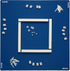 The Gaming Mat Company Poker, Dominoes, Bridge & Mahjong Table Mat - Blue 33" x 33" Premium Gaming Mat