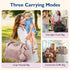 mommore Diaper Bag Tote, Large Capacity Travel Diaper bags, Hospital Bag for Labor Delivery, Baby Bag with Pacifier