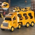 Beby Buty 8 1 3-5, 3 4 5 6 in Construction Trucks Cars Toys for Toddlers Boy Toddler Car Truck Toys with Playmat