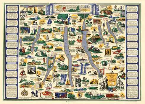 1000 Piece Adult Jigsaw Puzzle | 1962 | Finger Lakes Region of Central New York | Handmade Puzzle Game
