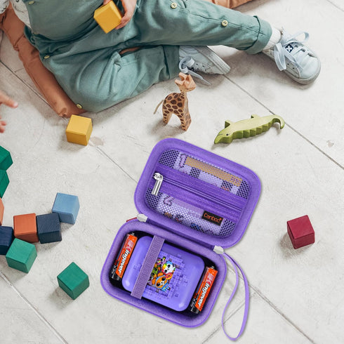 Canboc Hard Carrying Case for Bitzee Interactive Toy Digital Pet with 15 Animals Inside, Storage Bag (Purple)