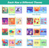 Baby Bath Books Pack of 8, Nontoxic Fabric Soft Cloth Books, Waterproof Early Education Toys for Toddlers