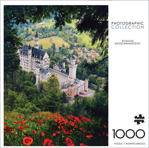 Buffalo Games - Florian Olbrechts - Schloss Neuschwanstein - 1000 Piece Jigsaw Puzzle for Adults Challenging Puzzle Perfect for Game Nights - Finished Puzzle Size is 26.75 x 19.75