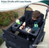 L2 WONDERFOLD Flex Snack Tray for Stroller Wagon with Convertible Cup Holders & Adjustable Sidewalls to Maximize Space