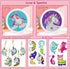 Sparkels 5D Diamond Art Kits for Kids - Includes Two Framed Canvas Arts, Keychains, and Diamond Stickers