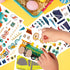 OTAITY 24 Sheets Train Stickers for Kids, Make-a-face Sticker, Make Your Own Train Mix and Match Stickers for DIY