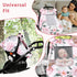 2 3D Pea Pod Car Seat Cover for Baby Girls, Floral Infant Car Seat Canopy Cover for Newborn, with Layers Windows