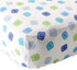 Luvable Friends Unisex Baby Fitted Crib Sheet, Blue Geometric, One Size