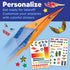 20 6+) Creativity for Kids Paper Airplane Squadron - Create Paper Airplanes, Mini Craft Kit for Boys, Great Spring
