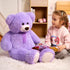 36 inches HollyHOME Big Teddy Bear Stuffed Animal Large Teddy Bear Cuddly Plush Toy for Girlfriend Kids Purple