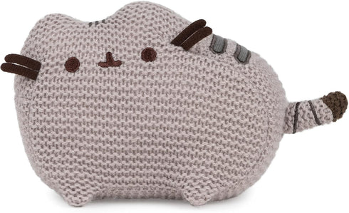 GUND Pusheen The Cat Knit Plush, 6” Stuffed Animal for Ages 8 and Up, Gray