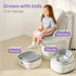 lalalark 3-in-1 Seamless Toddler Potty Training Toilet, Baby Potty Training Seat & Step Stool with TPE Seat, Extended
