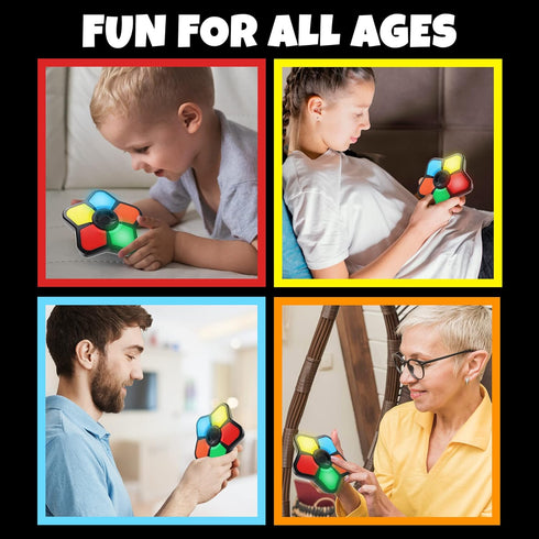Gamie Electronic Memory Game with Lights and Sounds, Handheld Memory Game for Kids and Adults, Educational Learning Game