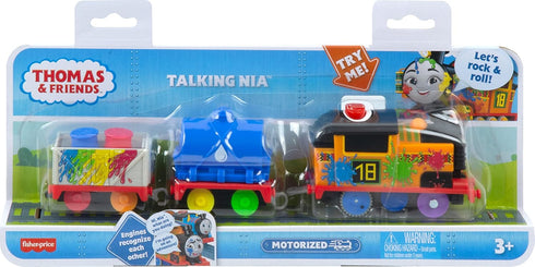 Thomas & Friends Motorized Toy Train - Talking Nia Battery-Powered Engine for Ages 3+