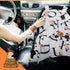 40" 30" Dear Baby Gear Baby Car Seat Canopy Snap Button Opening - Carseat Canopy for Daily Use - Cover for Newborn Car