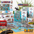 1000 Piece Puzzle - 8-bit Retro Gaming Style New York City - 100% Recycled Cardboard
