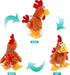 13" Cuteoy Squawking Chicken Musical Stuffed Animal Plushies Walking Singing Waving Rooster Electronic Interactive