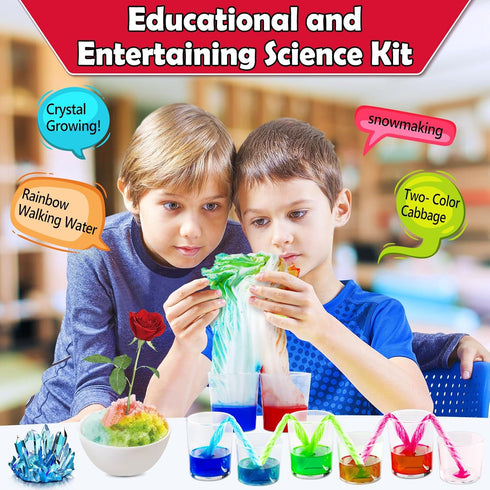 210 Set, UNGLINGA Experiments Science Kit for Kids, Boys Girls Birthday Toys Gifts Idea, Chemistry Volcano, S.T.E.M