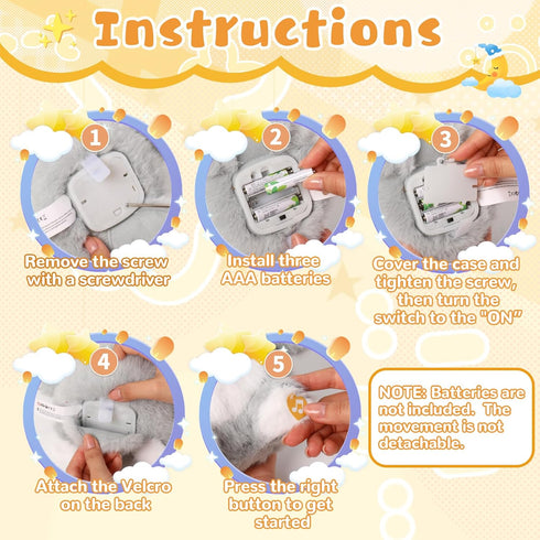 Happy Birthday Interactive Koala, Musical Birthday Stuffed Animal Recording Mimicking Toy, Clapping Activates Singing