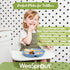 WeeSprout Silicone Plates for Babies & Toddlers, 3 Pack, 100% Food-Grade, Divided Design, Dishwasher & Microwave Safe