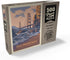 MyPuzzle San Francisco, CA - Golden Gate-Water's Edge Vintage Poster, Premium 500 Piece Jigsaw Puzzle