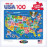 100 24" 18" 6+ RoseArt Map of USA Puzzle for Kids Large Pieces, x Educational United States Puzzle with Fun State
