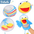 Hopearl Plush Bird Hand Puppet, Interactive Toy for Storytelling and Teaching, Movable Mouth, Blue, 16''