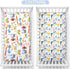 2 Pack 52in 28in Crib Sheets x | Bedding for Cot Bed Soft Breathable Cotton Sheets for Standard Crib and Toddler