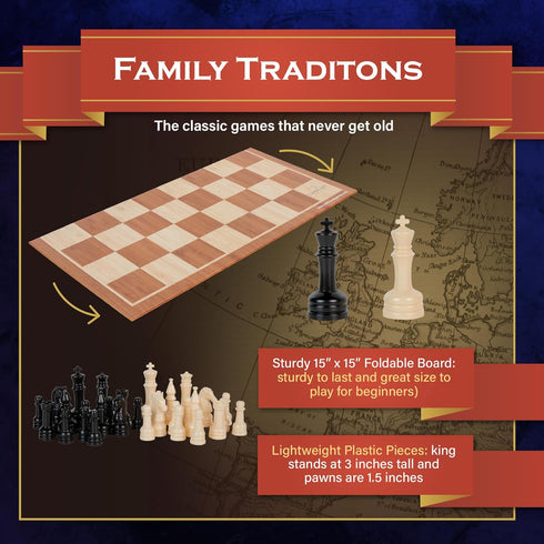 Continuum Games Family Traditions Chess Board Game