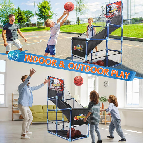 OCHIDO Arcade Basketball Game Set for Kids 3-10 Years Old, Indoor/Outdoor Sport Play, Ideal Gift for Ages 3-5, 6-8,