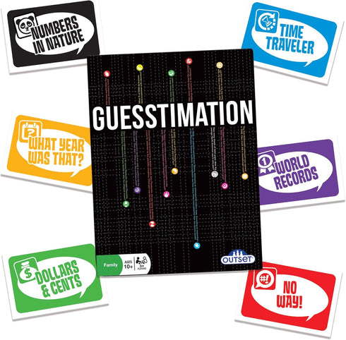 Outset Media Guesstimation Card Game - Don't Know The Answer!?! It Doesn't Matter! - 3 or More Players