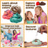 Set 31 8-12, Original Stationery Ice Cream Slime Kit for Girls Toys, DIY Cherry-Scented Slime Making with Pieces, Fun