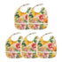 JUNZAN Baby Girl Newborns Baby Drooling Bibs with Snap Cotton 5 Pack Burp
