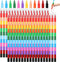 Gersoniel 72 Pieces Stackable Crayons Stacking Buildable Crayons 12 Colors Colorful Stackable