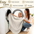 47x47 ZPECC Muslin Toddler Blanket Thicker, Organic Cotton Kids Quilt Hypoallergenic for Baby Essentials Crib Stroller