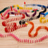 1000 PCS Dominoes Set with Extra 11 Add-on Blocks, 10 Colors Racing Tile Games Educational Toy for Kids Birthday Party