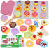 Slice and Bake Wooden Cookie Play Food Set for Kids Kitchen -